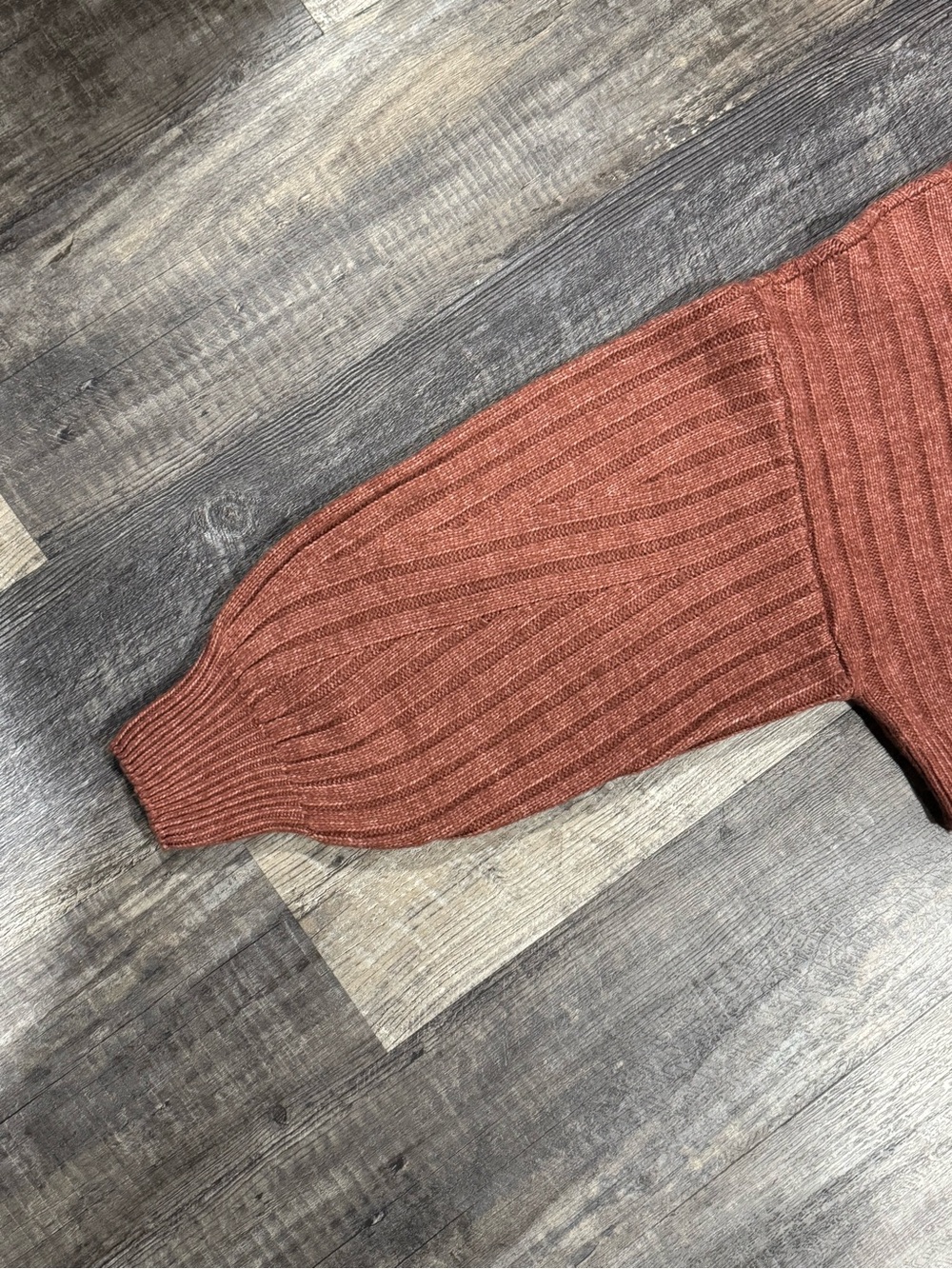 Altar'd State Rust Cropped Ribbed Sweater - Picture 5 of 6